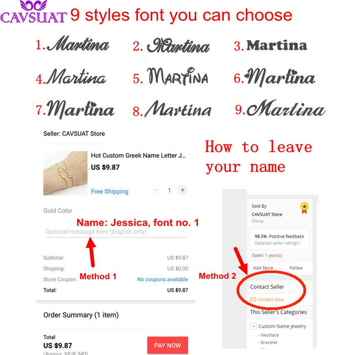 Customized Necklace - Version 15