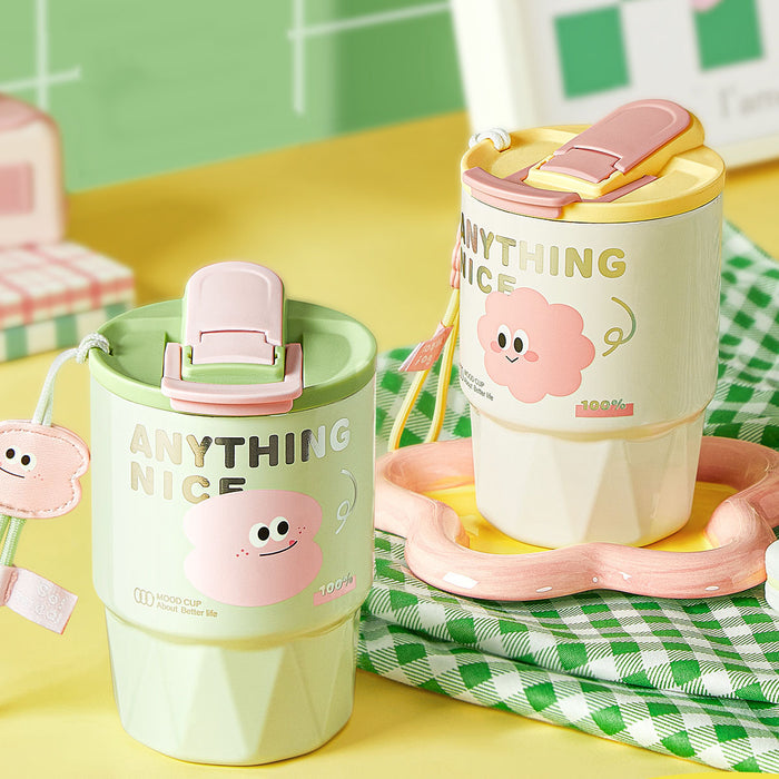 Cute Cloud Pattern Thermos
