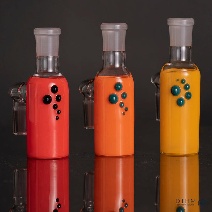 18mm Full Color Ash Catcher: Dustorm, Enhanced Filtration, Durable Glass, Cleaner Hits, Vibrant Colors