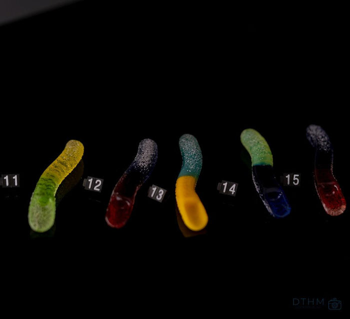 Emperial1 Glass Sour Worm Scoop Dabbers (Assorted Colors) - SSG