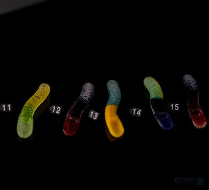 Emperial1 Glass Sour Worm Scoop Dabbers (Assorted Colors) - SSG