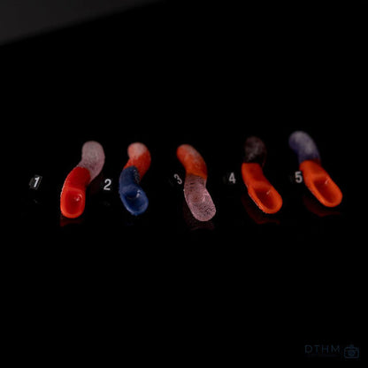 Colorful Glass Dabbers: Emperial1, Sour Worm Design, Precision Scooping, Durable Glass, Fun Aesthetic