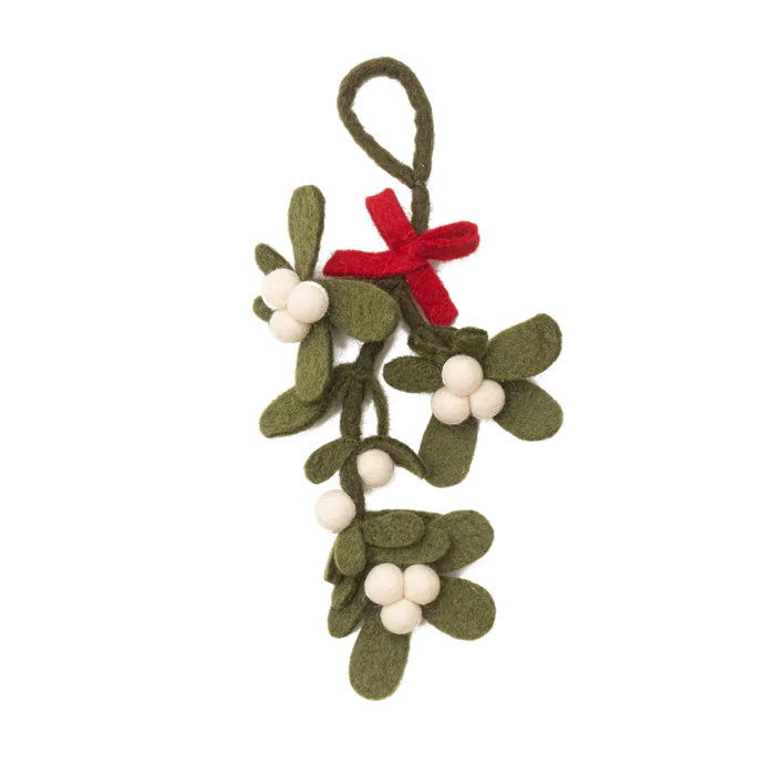 Fair Trade Felt Mistletoe Ornament