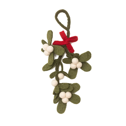 Fair Trade Felt Mistletoe Ornament