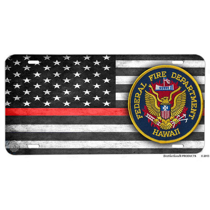 Federal Fire Department Hawaii License Plate