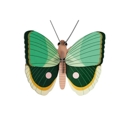 Fern Striped Butterfly Wall Decoration + Construction Kit