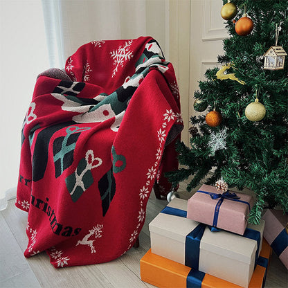 Festive Christmas Atmosphere Blanket