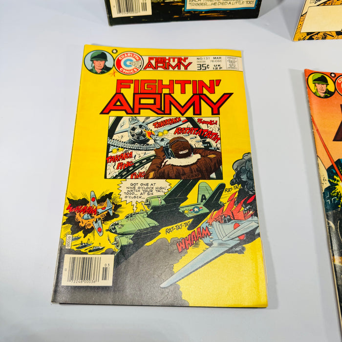 Fightin Army Comic Lot Charlton War Comics Issues 128 131 146 150