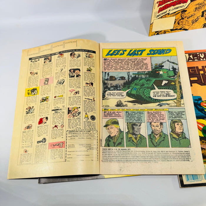 Fightin Army Comic Lot Charlton War Comics Issues 128 131 146 150