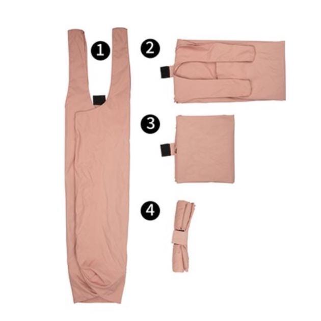 Foldable Summer Travel Bag -  I Forgot a Beach Bag Tote in Blush or Blue, Nylon Grocery Bag for Summer Vacation, Funny Emergency Tote Bag Salt and Sparkle