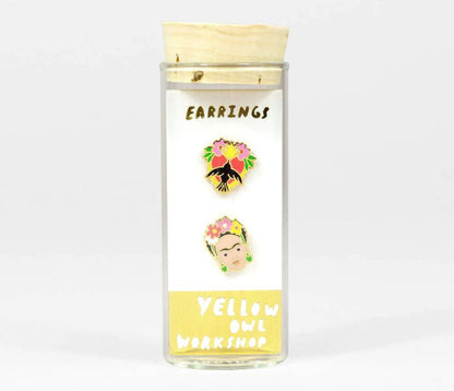 Frida Kahlo + Milagro Earrings