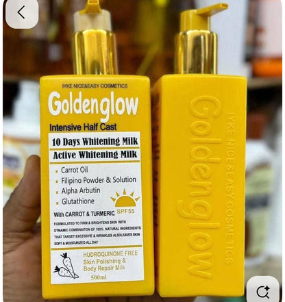 Golden Glow Brightening Kit with Glow Booster – Complete Radiance Set 2 PCS