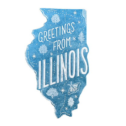 Greetings from Illinois State Postcard