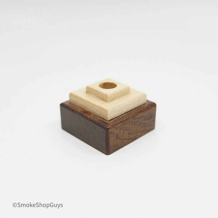 Wooden Display Base Marbles: Hand-Made Wooden Marble Stand, Custom Handcrafted, Natural Finishes, LED Light, Highlight Glass Art, Multiple Unique Styles, Compact Sturdy, Ideal for Marbles Pendants, USA Made High-Quality.