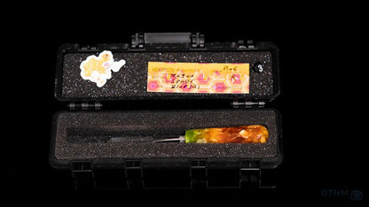 Hand-Spun Dabber Heady Toolz: Unique Dab Tool, Protective Case, Colored Dabber, Precision Handling, Travel Friendly