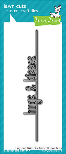 hugs and kisses line border