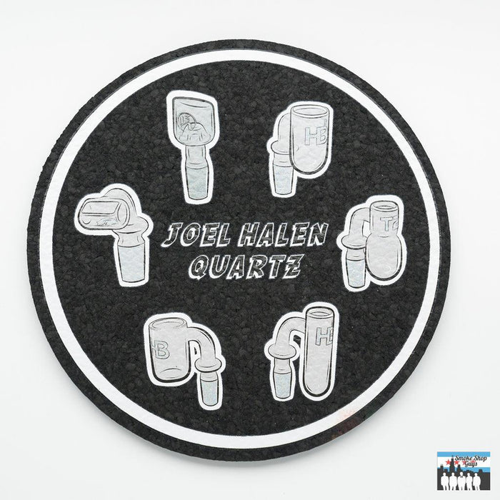 Joel Halen 8" Quartz Moodmat - Protective & Heat-Resistant Surface: Protect Surfaces, Enhance Dabbing Sessions, Crafted from Upcycled Materials, Promoting Sustainability, Heat-Resistant Design, Safeguard Delicate Surfaces, Durable, Easy-to-Clean, Perfect for Frequent Use, Must-Have for Dab Enthusiasts, Providing Style and Functionality.