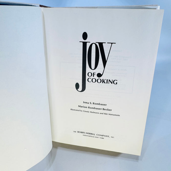 Joy of Cooking 1975 Rombauer Becker Hardcover with Dust Jacket