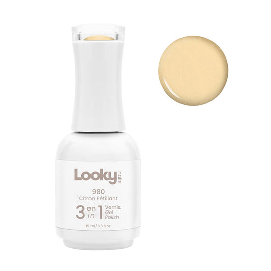 Looky Vernis Gel 3 en 1 #980 Citron Pétillant