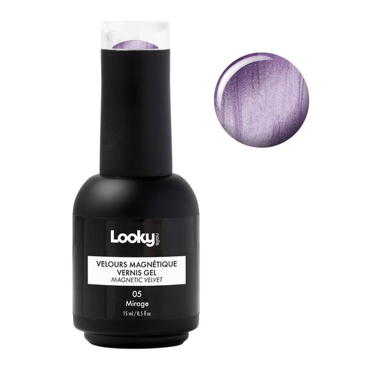 Looky Vernis Gel Velours Magnétique #5 Mirage (Collection Poussières d'étoiles)
