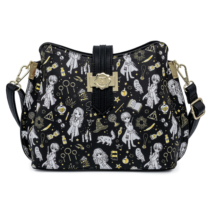 Loungefly Harry Potter Magical Elements AOP Crossbody