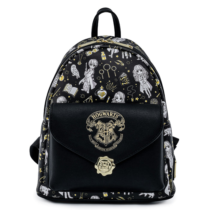 Loungefly Harry Potter Magical Elements AOP Mini Backpack