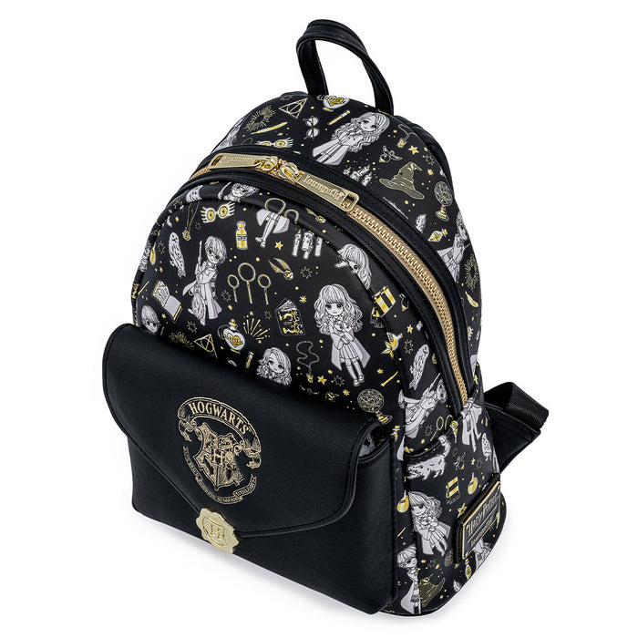Loungefly Harry Potter Magical Elements AOP Mini Backpack