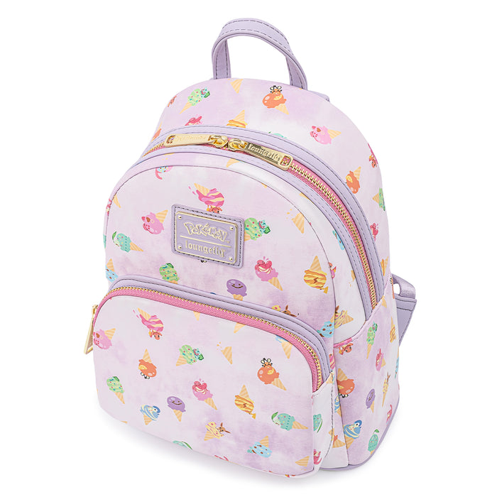Loungefly Pokemon Ice Cream Acid Wash Denim Mini Backpack