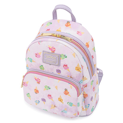 Loungefly Pokemon Ice Cream Acid Wash Denim Mini Backpack