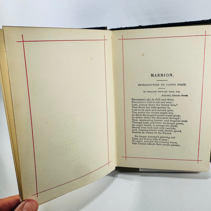 Marmion A Tale of Flodden Field by Sir Walter Scott Hurst and Company Victorian Hardcover