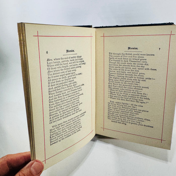 Marmion A Tale of Flodden Field by Sir Walter Scott Hurst and Company Victorian Hardcover