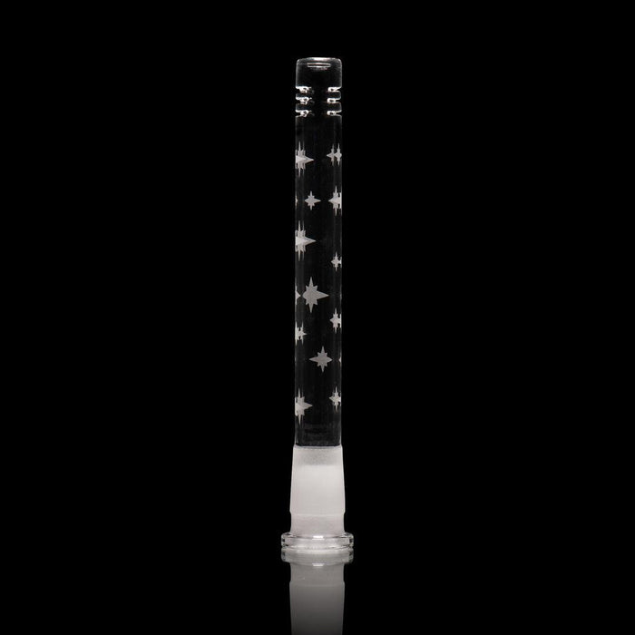 Milkyway Glass 6 Inch Etched Downstem: Artistic Etching, Durable Borosilicate, 6 Inch Length, Water Pipe Upgrade, Superior Performance
