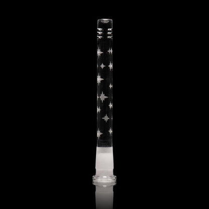 Milkyway Glass 6 Inch Etched Downstem: Artistic Etching, Durable Borosilicate, 6 Inch Length, Water Pipe Upgrade, Superior Performance