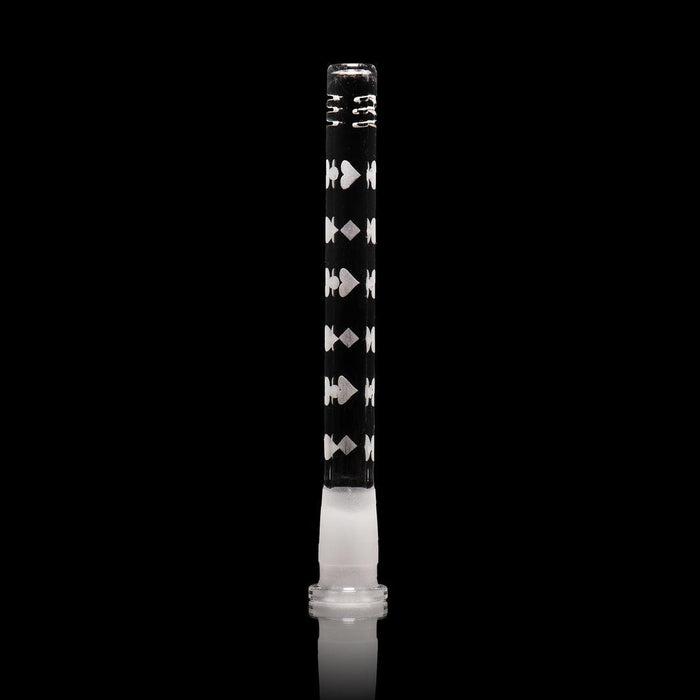 Artistic Etched Downstem: Milkyway Glass, 6 Inch, Borosilicate Glass, Unique Design, Improves Water Pipe Performance