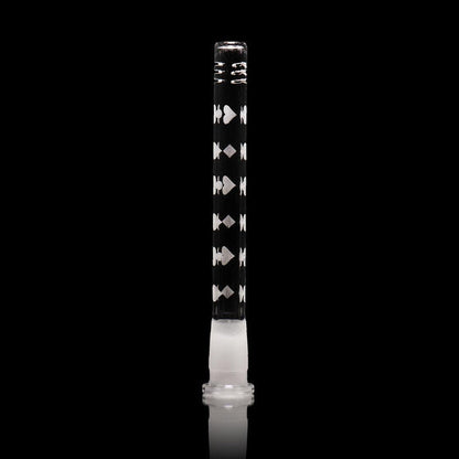 Artistic Etched Downstem: Milkyway Glass, 6 Inch, Borosilicate Glass, Unique Design, Improves Water Pipe Performance