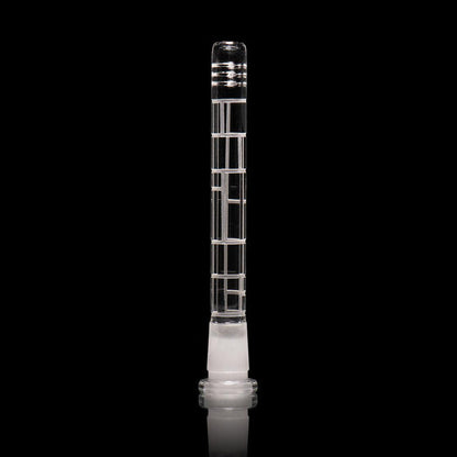 Milkyway Etched Glass Downstem: 6 Inch, Artistic Design, Durable, Enhances Water Pipe, Improves Airflow
