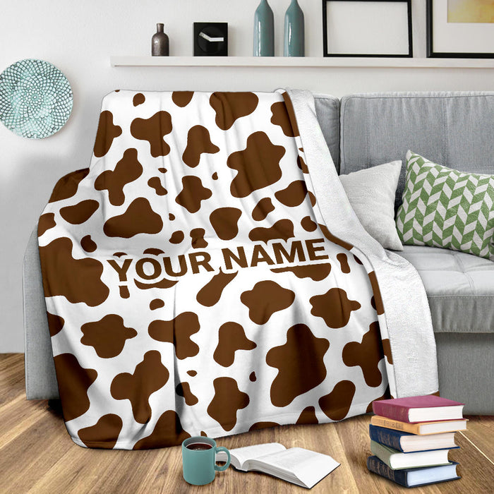 Mockup Unlisted - Blanket - Cow Print - Design 3 - 2-1