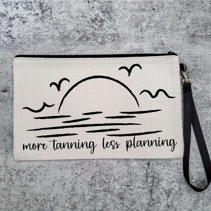 More Tanning Less Planning Teacher Tote Bag for Summer Salt and Sparkle