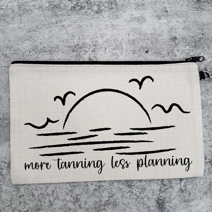 More Tanning Less Planning Teacher Tote Bag for Summer Salt and Sparkle