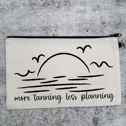 More Tanning Less Planning Teacher Tote Bag for Summer Salt and Sparkle