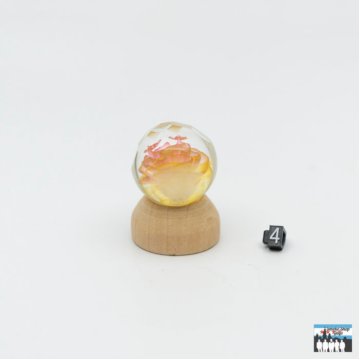 Artistic Collaboration Glass Marbles: Mr. Facet x Tabba Wonnell, Handcrafted, Faceted Elegance, Unique Floral Designs, Functional Beauty, Premium Craftsmanship, Assorted Styles, Collectors Enthusiasts.
