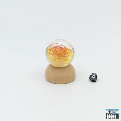 Unique Floral Designs Glass Marbles: Mr. Facet x Tabba Wonnell, Handcrafted, Artistic Collaboration, Faceted Elegance, Functional Beauty, Premium Craftsmanship, Assorted Styles, Collectors Enthusiasts.