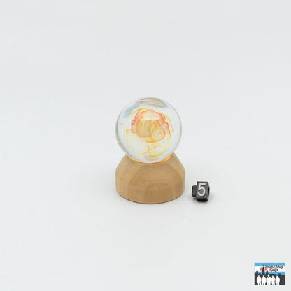 Premium Craftsmanship Glass Marbles: Mr. Facet x Tabba Wonnell, Handcrafted, Artistic Collaboration, Faceted Elegance, Unique Floral Designs, Functional Beauty, Assorted Styles, Collectors Enthusiasts.