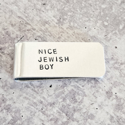 Nice Jewish Boy Money Clip Salt and Sparkle