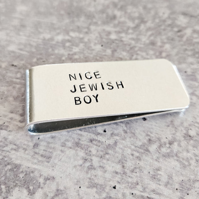Nice Jewish Boy Money Clip Salt and Sparkle