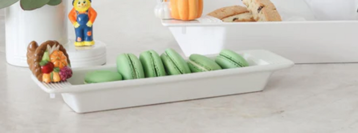 Nora Fleming-pinstripes cracker tray-R9