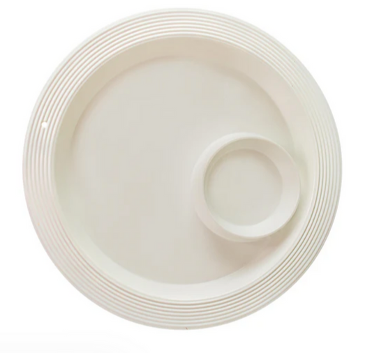 Nora Fleming-pinstripes melamine chip and dip -MEL15