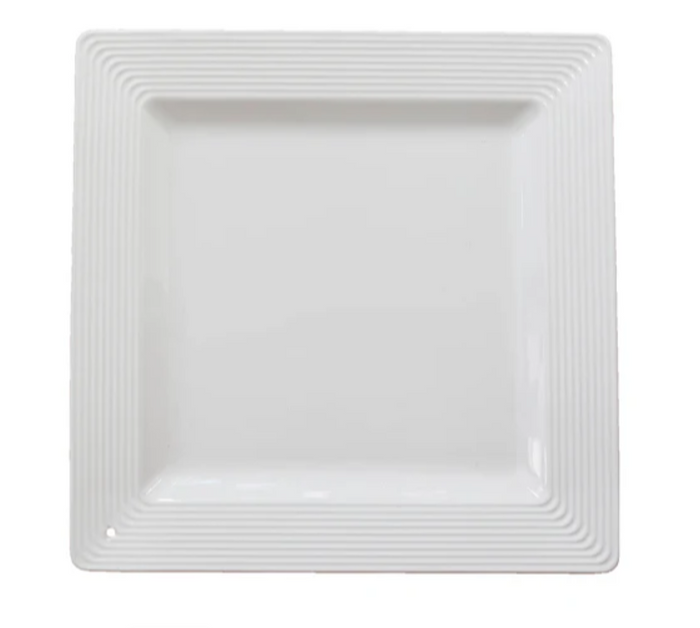 Nora Fleming-pinstripes square platter-K9