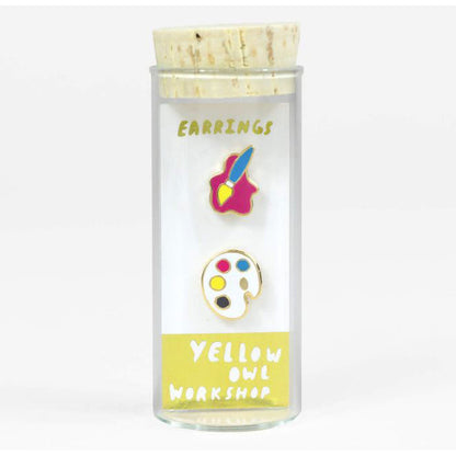Paintbrush + Palette Earrings