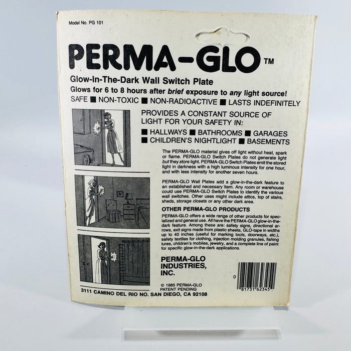 Perma-Glo PG 101 Bear Honey Pot Switch Plate 1985 New Old Stock